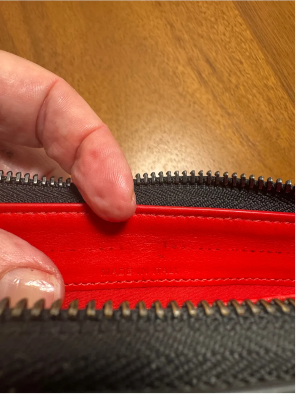 Christian Louboutin Black and Silver/Gunmetal Studded Long Wallet